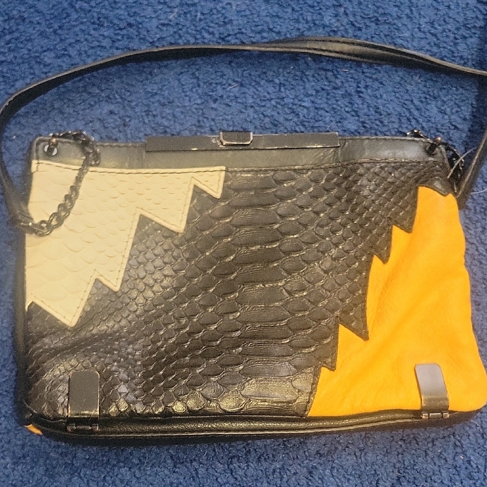 Stylish Black and Yellow Women's Bag